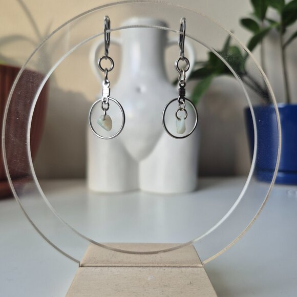 Dainty Crystal Accent Earrings - Picture 7 of 12